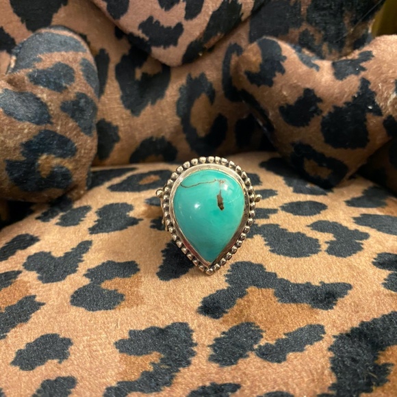 PEAR SHAPED STERLING SILVER TURQUOISE - Picture 8 of 8